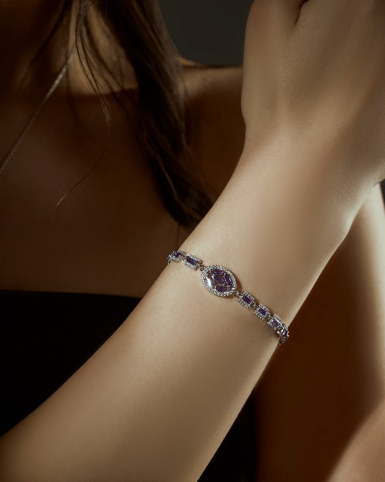 Amethyst Glow Bracelet