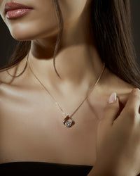 Solitaire Rose Gold Necklace