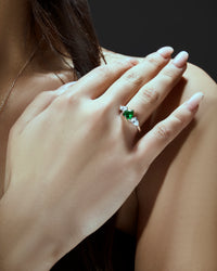 Emerald Heart Promise Ring