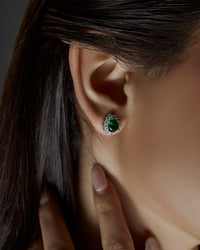 Emerald Pear Earrings