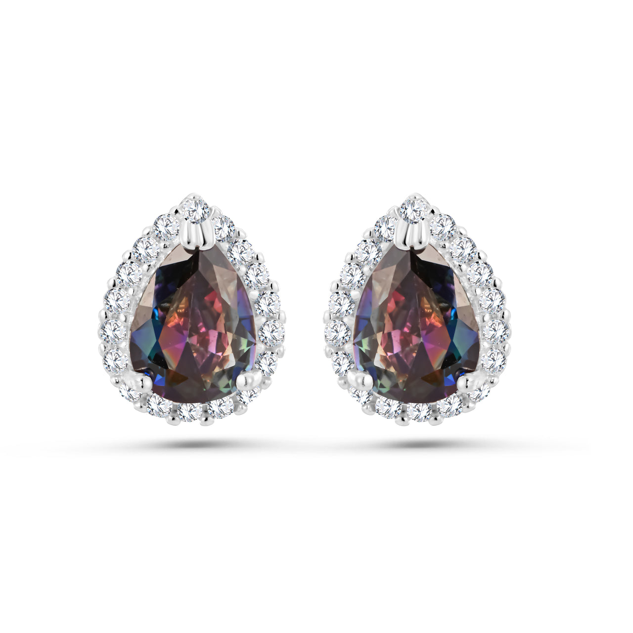 Mystic Topaz Pear Earrings